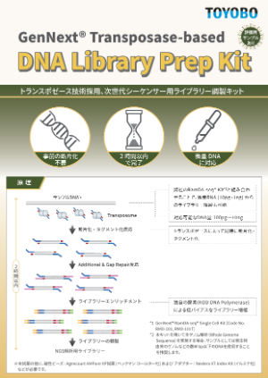 【東洋紡】Transposaseーbased DNA Library Prep Kit 発売記念キャンペーン